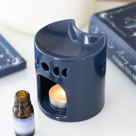 Bruciatore Ceramica - Luna Crescente Blu